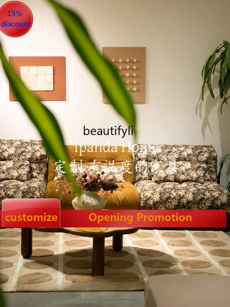 

Vintage Style Solid Wood Leaf Coffee Table French Retro Cloud Coffee Table Designer Creative Home Living Room Tea Table G1218