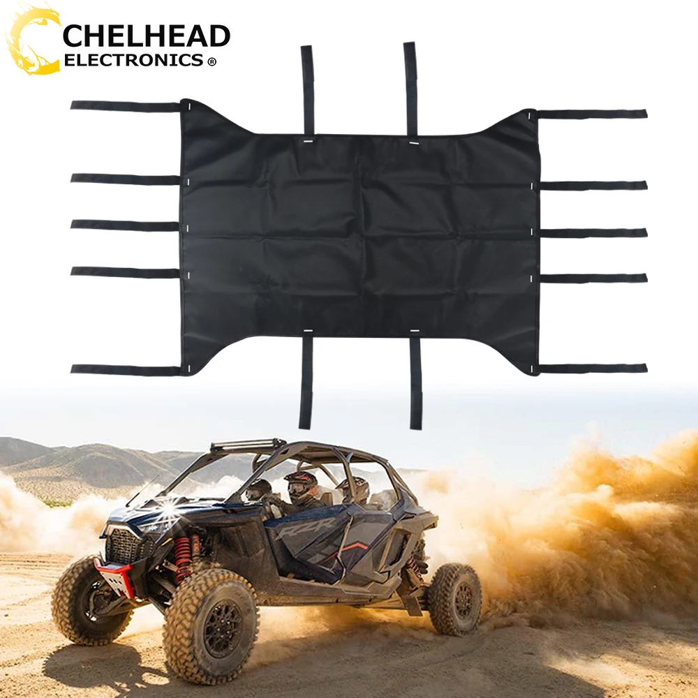 

UTV Roof Top Shade Mesh Soft Sunshade Net UV Protection For Polaris RZR Pro R 2020 2021 2022 2023 2024