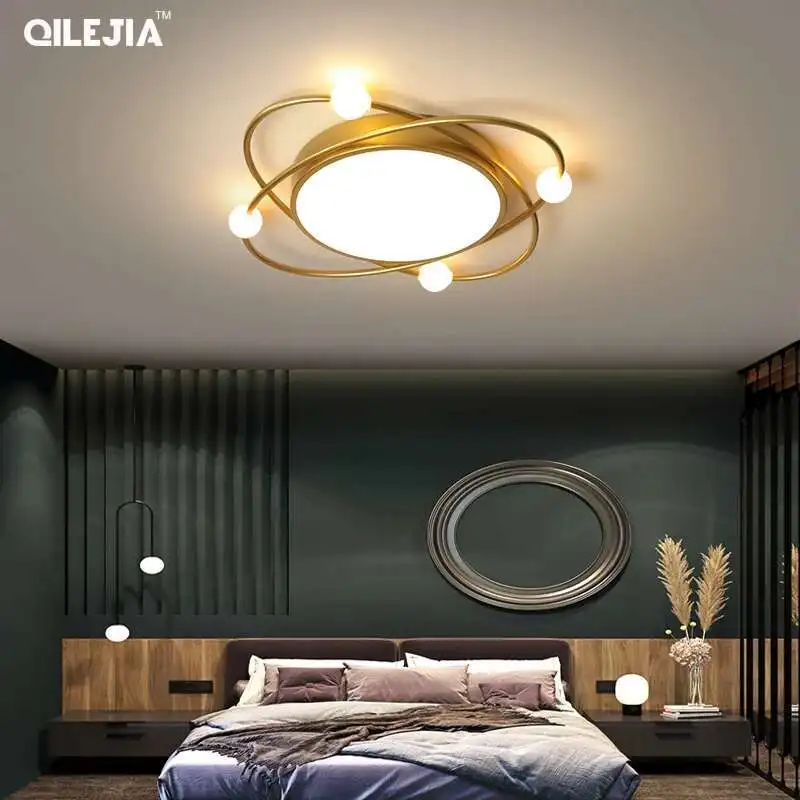 

Modern Chandeliers master bedroom lamp Nordic creative personality led ceiling lamp simple design study lamp household lamps