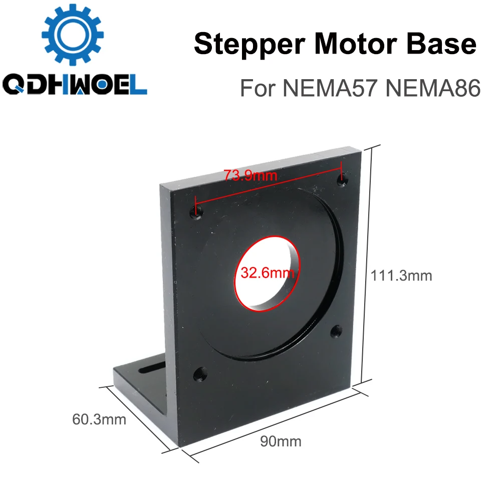 QDHWOEL Motor Base For  NEMA57 NEMA86 Stepper Motor Aluminum Fixed Seat Fastener mounting Bracket Support