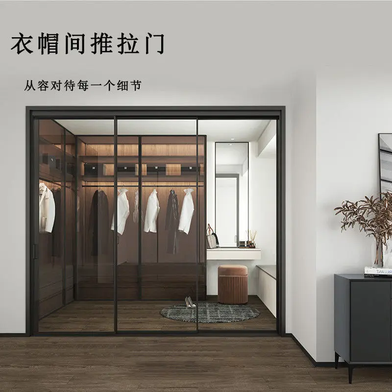 Aluminium Double Tempered Glass Sliding Doors High Quality Energy Efficient Sliding Door