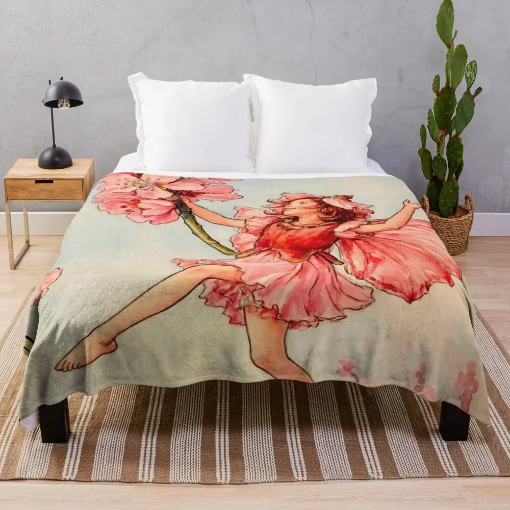 

Cicely Mary Barker The Almond Blossom Fairy Throw Blanket Fashion Sofas Luxury Thicken Comforter Luxury Designer Blankets