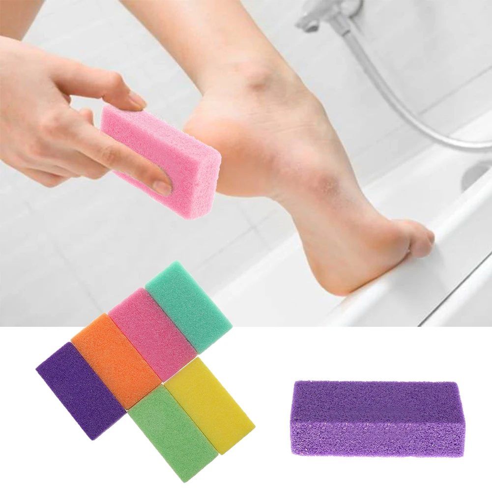 Exfoliate Feet Pedicure Handle Pumice Stone Scraper Foot File Dead Hard Rough Manual Cracked Heels Dry Skin Scrub Callus Remover