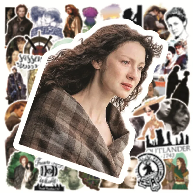 10/30/50PCS Outlander Adesivi Divertente Teleplay Graffiti Decorazione TV Adesivo Bagagli Laptop Telefono Chitarra Bici Skatebaord Decalcomanie