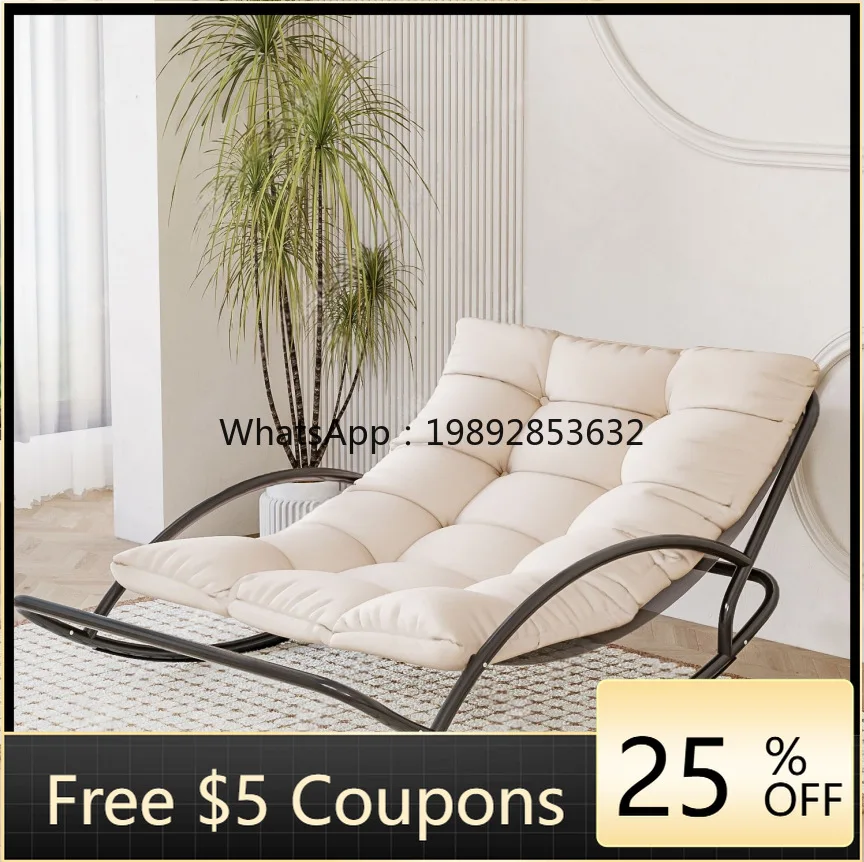 

HYS Lazy Sofa Single Lounge Chair Living Room Moon Lounger Balcony Lounge Chair