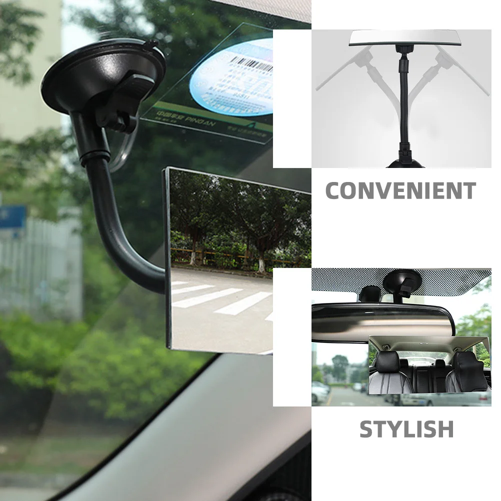 2 قطعة مرآة الرؤية الخلفية للسيارة للطفل - مرآة مراقبة الطفل مع كوب شفط جبل زاوية واسعة عرض ذراع قابل للتعديل للآمن والآمن #2