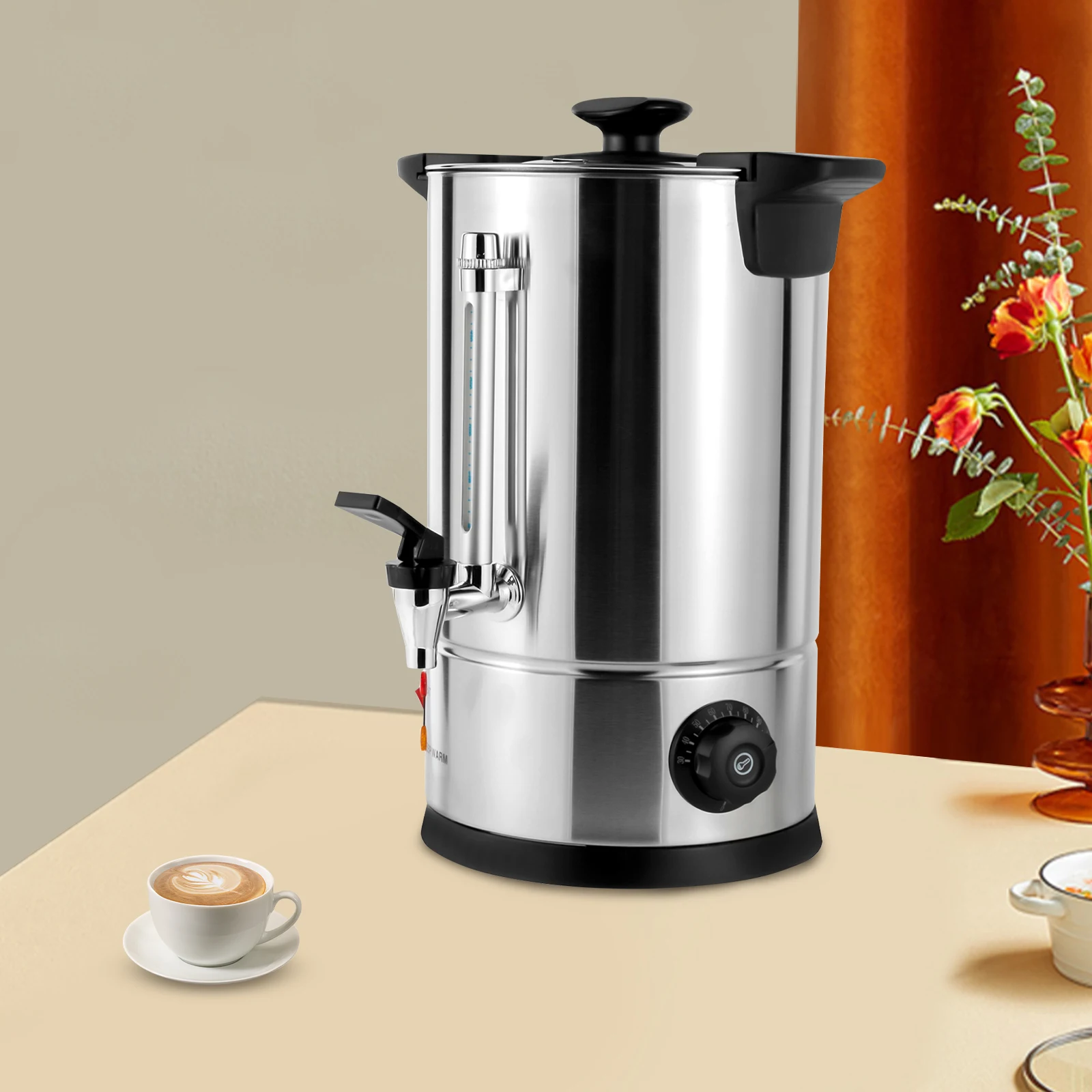 

Коммерческий кофейный диспенсер из нержавеющей стали на 1 кВт, 8 л/2,11 галлонов, для дома, вечеринок, офиса, свадеб