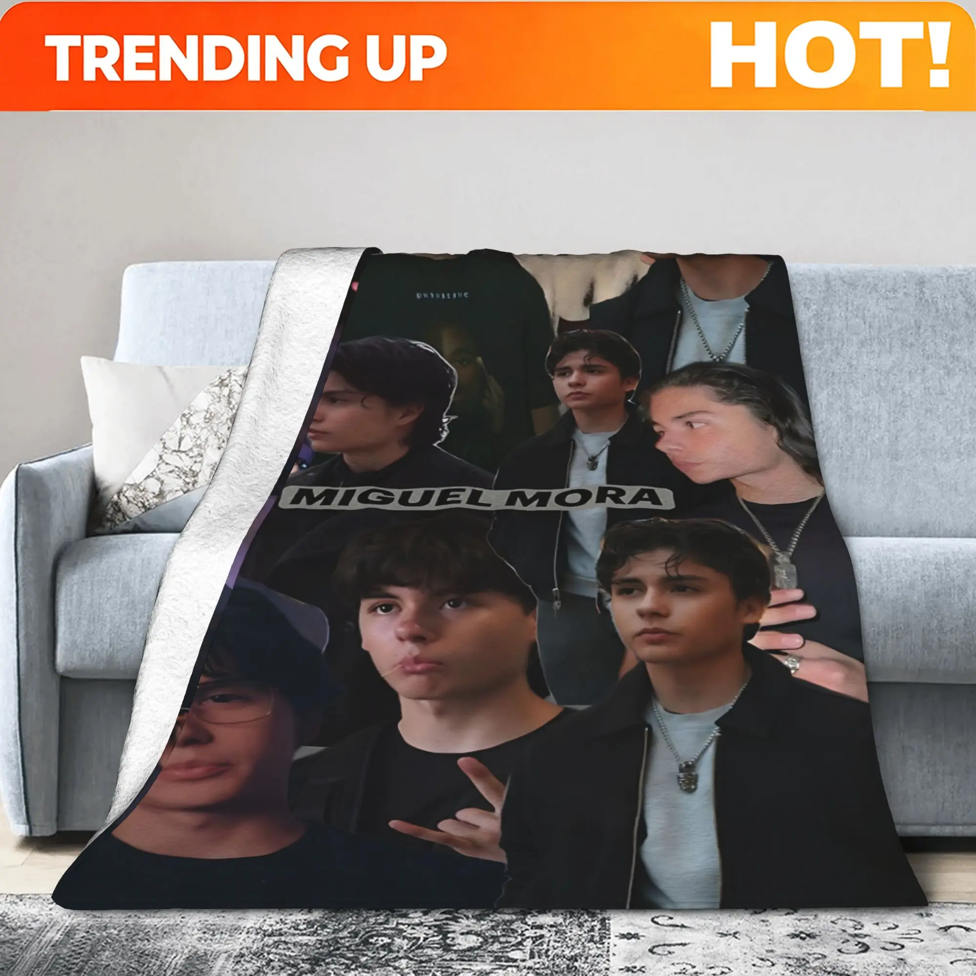 Customize The Miguel Mora Inspiration Blanket Is a Versatile Gift Blanket Suitable for All Seasons, Making It a Perfect Christma