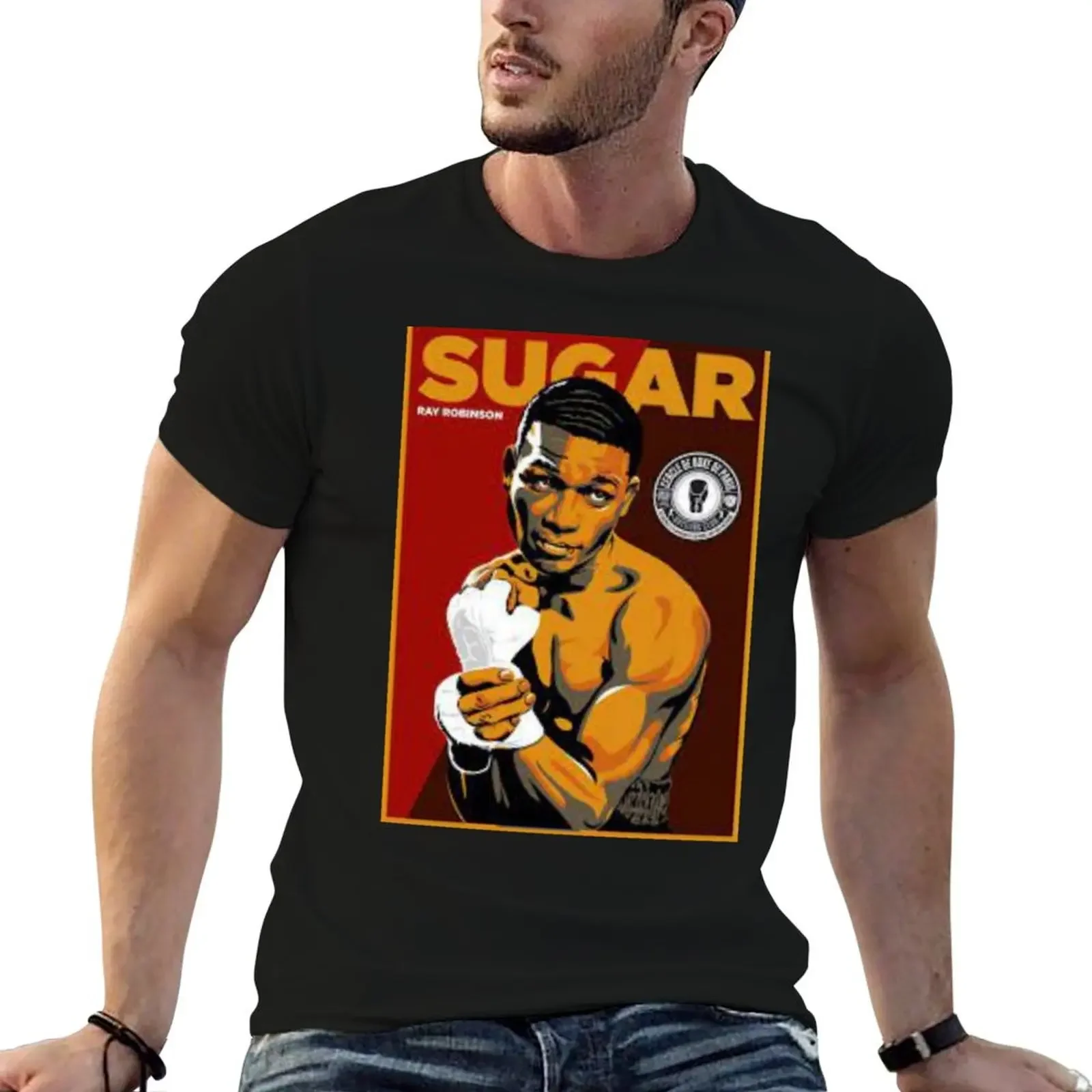 Sugar Ray Robinson Designs and shirts T-Shirt new edition sports fans cotton graphic tees anime shirts men