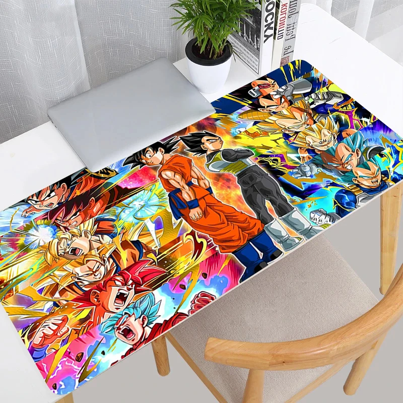 Tapis de souris coloré DBZ, tapis de bureau pour clavier de joueur, tapis de souris en caoutchouc, grand tapis de souris pour ordinateur portable, accessoires de jeu Dragon Ball