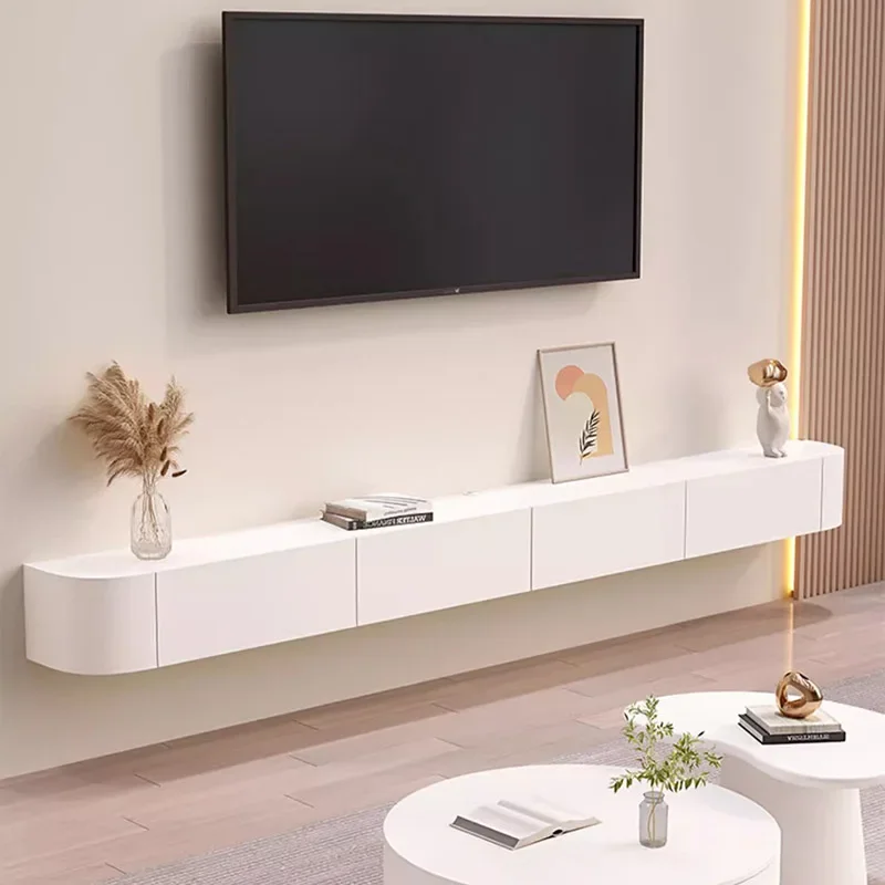 White TV Consoles Cabinet Wooden Luxury Wall Hanging Storage TV Stand Living Room Fernseher Schrank Home Furniture MQ50DS