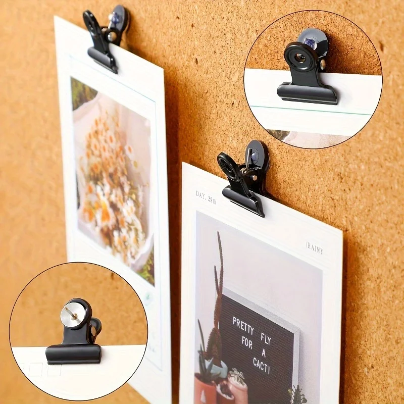 Push Pins Clips Cork Bulletin Board Thumb Tacks Paper File Clips Small Spring Binder Clamps Decorative Photos Push Pins