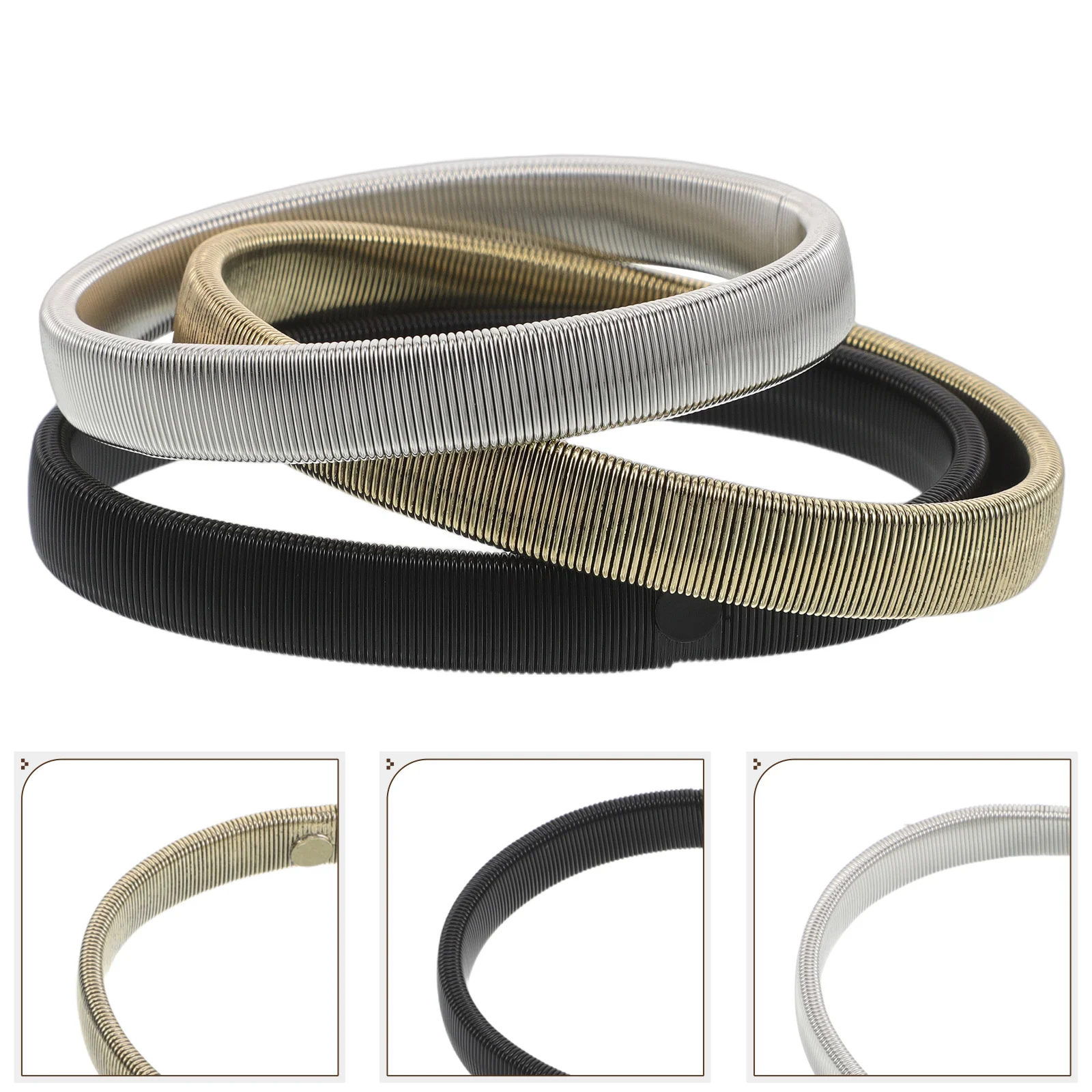 

6pcs Adjustable Metal Shirt Armbands Elastic Sleeve Holders For Long Sleeves Anti-Slip Shirt Accessories Men Women Cuff Jewelry