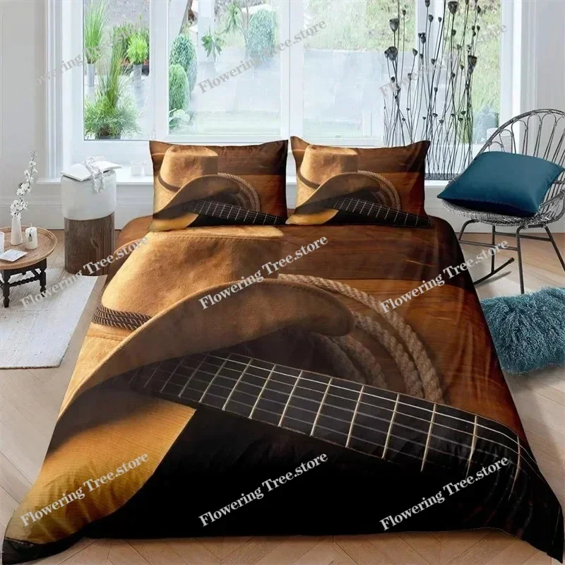 

Western Cowboy Duvet Cover Rodeo Cowboy Riding Bull Horse Bedding Set Full for Boys Teen Microfiber Farmhouse Style Quilt Cover0