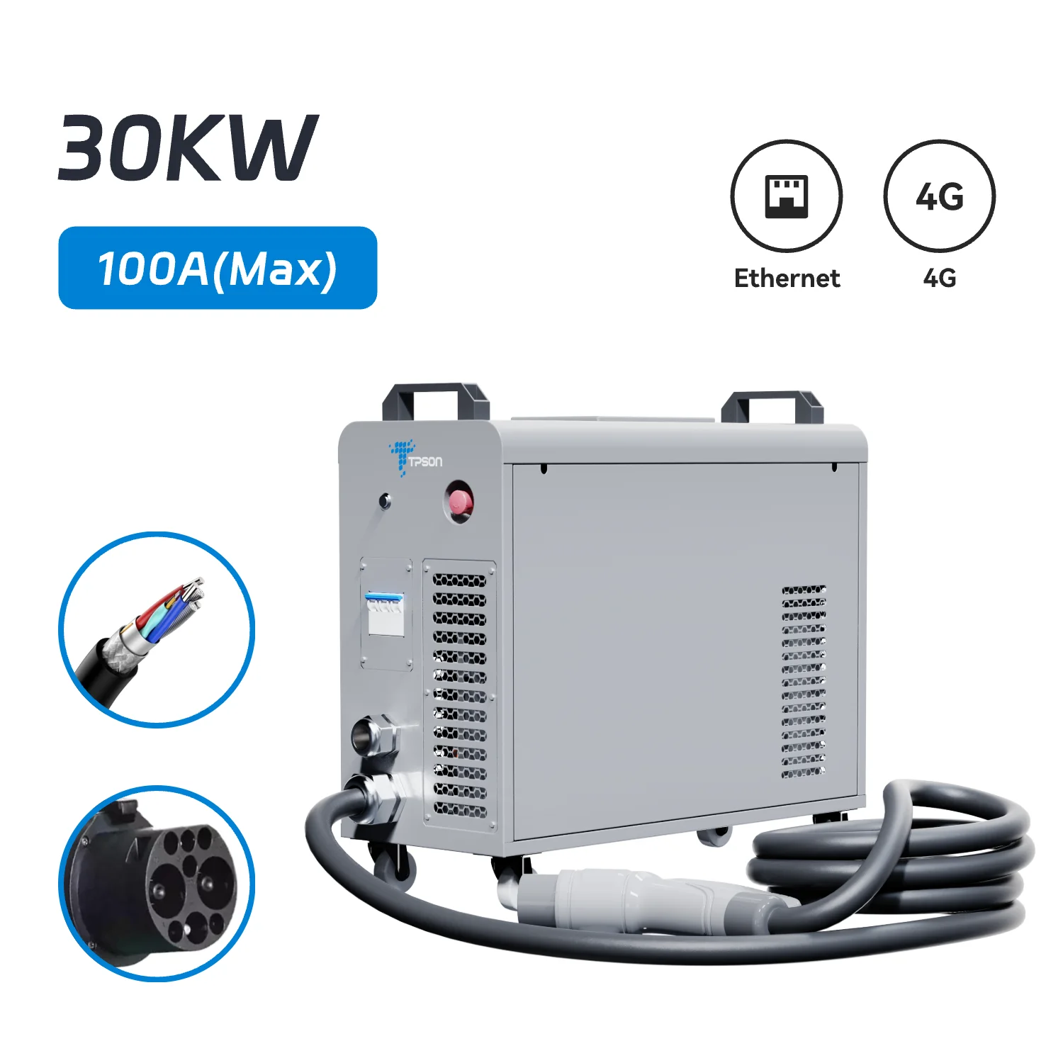 

Tpson 30kw Commercial App Control Ccs2 Dc Ev Charger Station Electric Car Charger Charging Station Pile For Electric Cars
