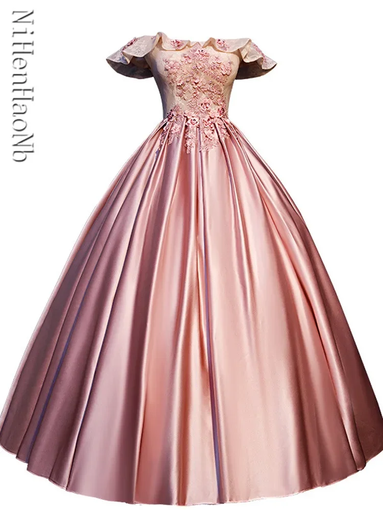 Summer Party Dress Quinceanera Dresses A-Line Floor-length Long Formal Celebrate Dress Promotional Price