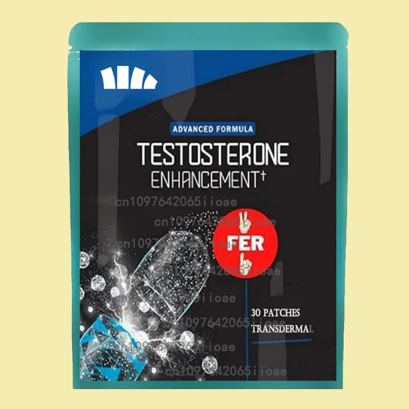 

30 патчей Transdermal Patches Testosterone Booster для мужчин, витамины A, C, D и B12