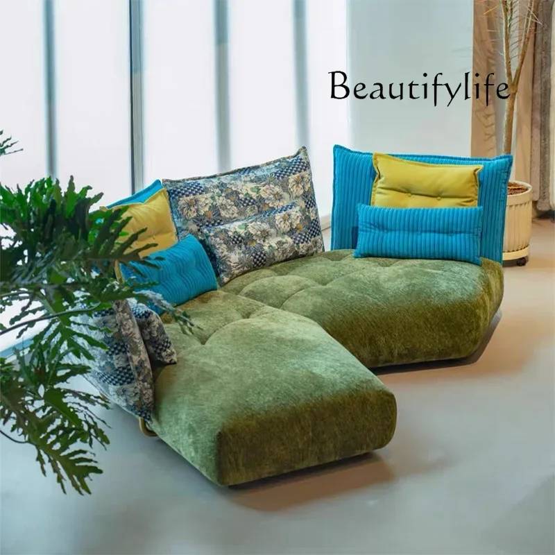 XS Modern Simple Designer Color New Special-shaped Hotel Corner High-end Fabric Sofa