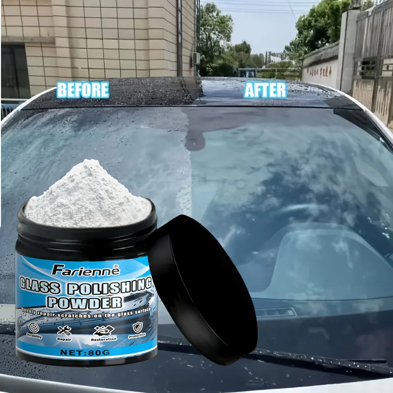 مسحوق تلميع زجاجي متعدد الوظائف، لمرايا حمام السيارات، يستعيد وضوح السطح بسرعة، تلميع احترافي #5