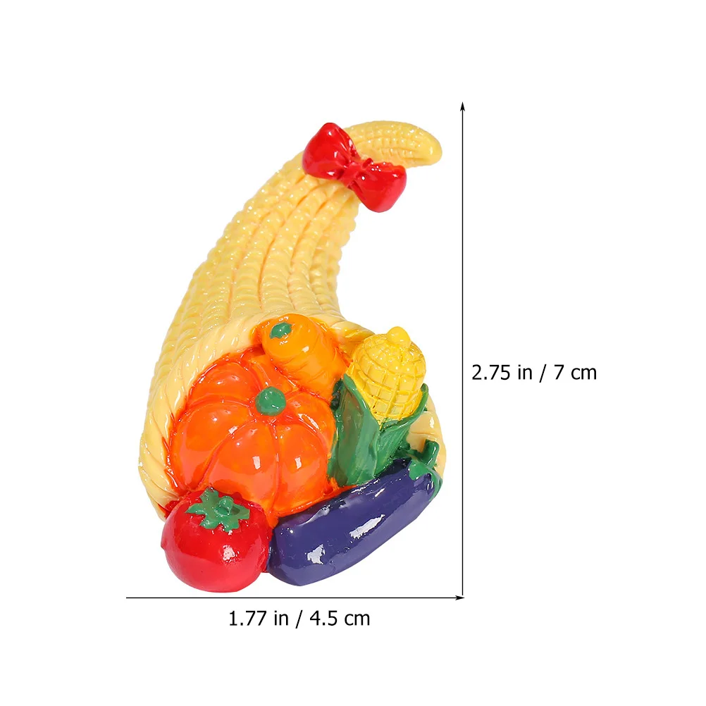 

4 Pcs Simulated Vegetable Food Decorative Phone Accessories Mini Decorations Play Fake Fruit and Miniature Simulation Resin