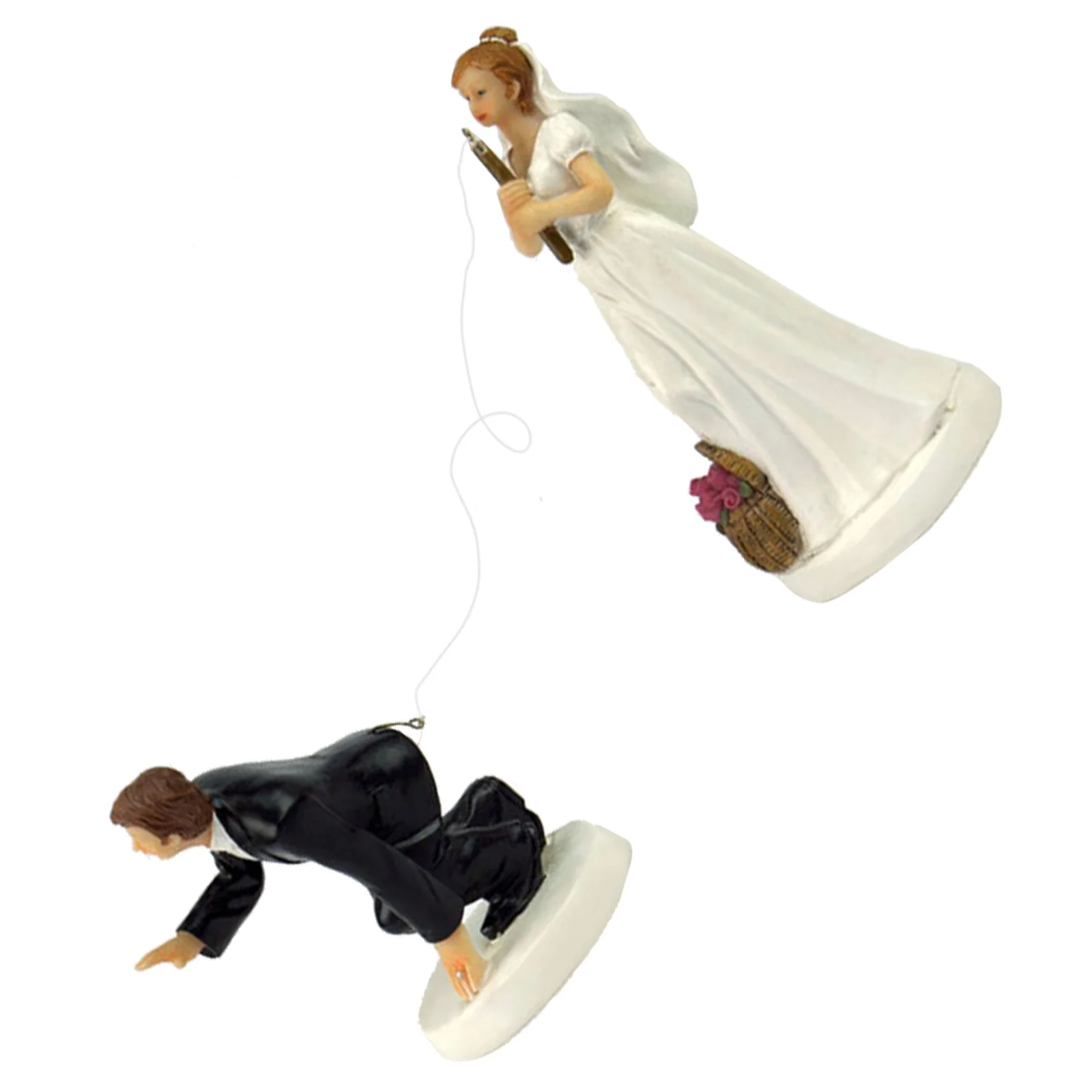 

Bride Hooking Groom Decoration European Style Handmade Plasthetics Statue Fine Craftsmanship Wedding Room Display