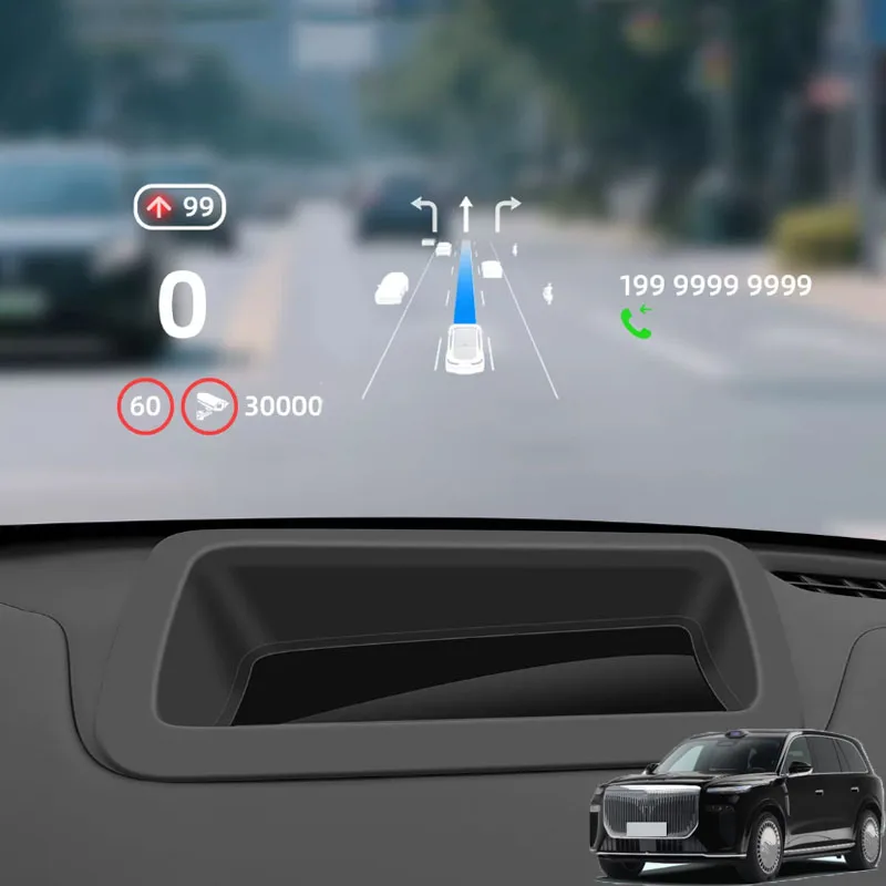 For Voyah Titan 2026 2027 Car Head-up Display Silicone Protective Cover Dashboard HUD Dust-proof Cover Interior Car Accessories