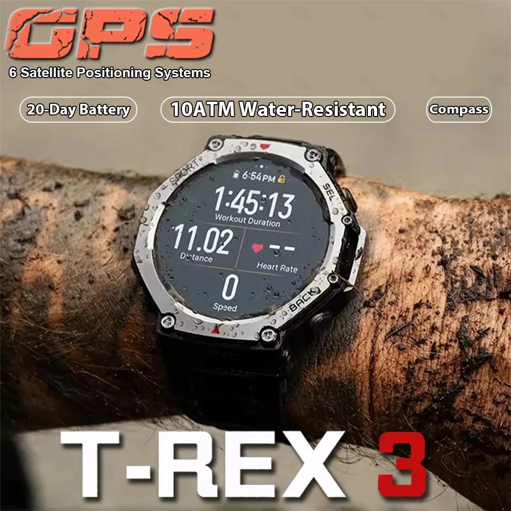 Новинка 2023 года, военные Bluetooth-смарт-часы с вызовом, встроенный GPS-компас, барометрический высотомер, 10 АТМ, водонепроницаемые спортивные умные часы для мужчин