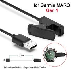 Charger for Garmin MARQ gen 1 Smartwatch Charging Cable Clip Marq One ( Adventurer /Driver/Aviator/ Captain/Athlete/Golfer )