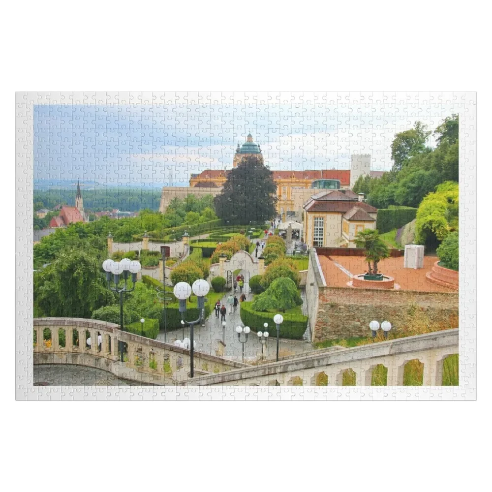 

Melk Abbey with garden and town, Austria Jigsaw Puzzle With Photo Works Of Art Puzzle