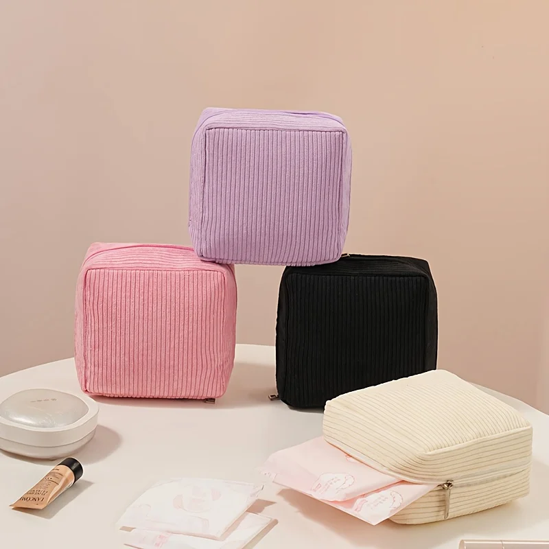 2026 Sanitary Napkin Storage Bag Made of Thick Plush Fabric, a Portable Mini Storage Pouch for Sanitary Pads Large-Capacity Orga