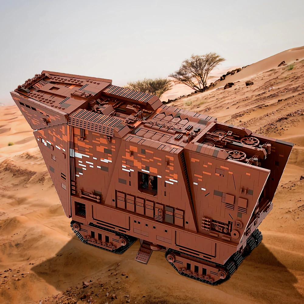 Moc 7346 Pcs Sandcrawler Bouwstenen Model Ruimte Oorlog Film Constructie Montage Speelgoed Volwassenen Kinderen Verjaardag Kerstcadeaus