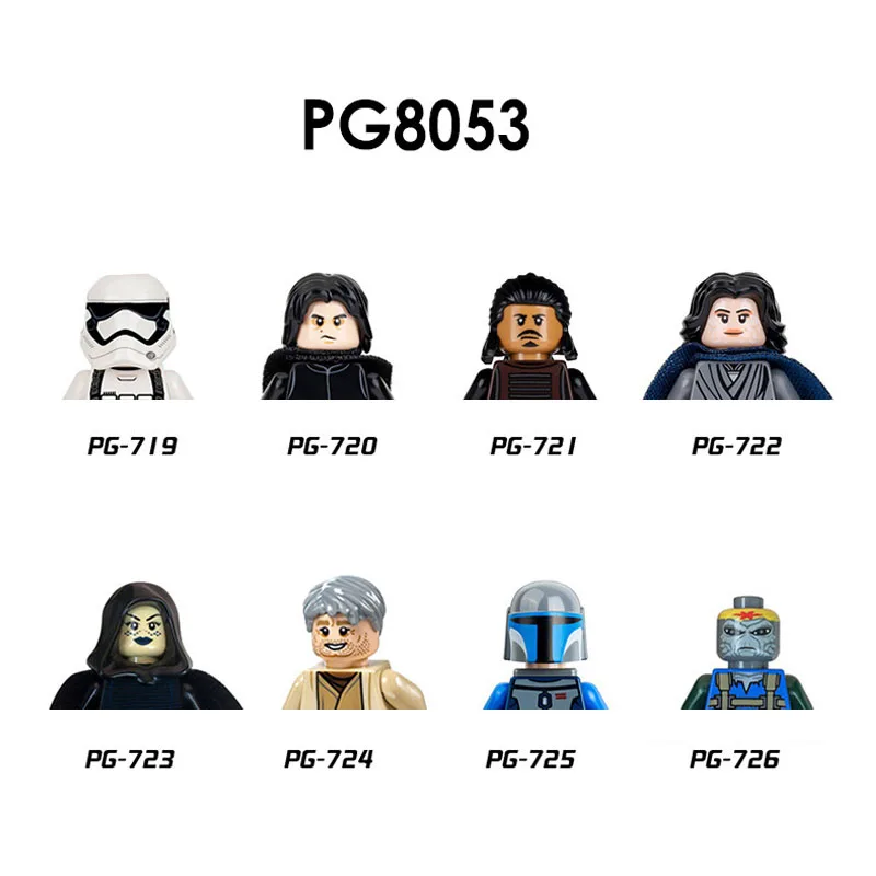 PG8053 Building Blocks 8pcs/set Mandarins Storm Soldier PG719 PG720 Brick PG721 PG722 Figure PG723 PG725 mini Assembly Toys