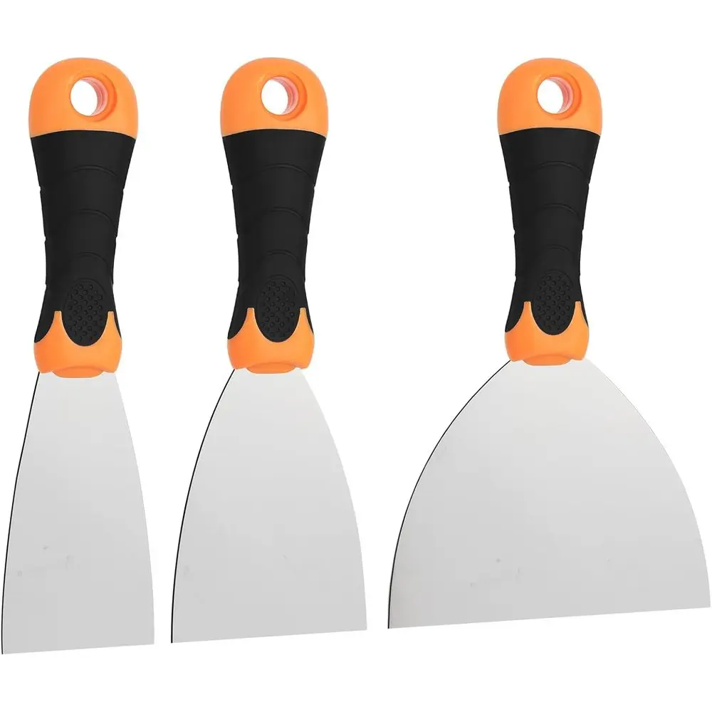 مجموعة سكاكين ربط مكونة من 3 قطع: سكاكين معجون احترافية مقاس 2 بوصة و3 بوصات و5 بوصات - مكشطة طلاء وأدوات الحوائط الجافة لإصلاح الجدران- #1