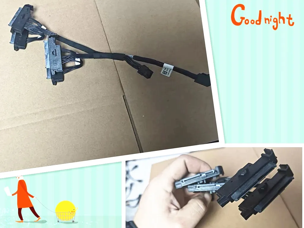 

For Dell T7920 Workstation Power Supply Cable X07FJ 0X07FJ Workstation 4-disk Expansion Kit SAS Cable