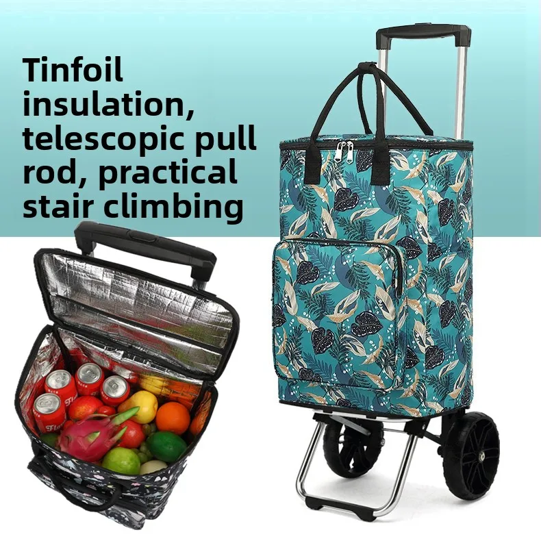 

Portable Folding Aluminum Alloy op Cart with Retractable Handle for Climbing Stairs Large Capaci Vegetable Bung Tro...