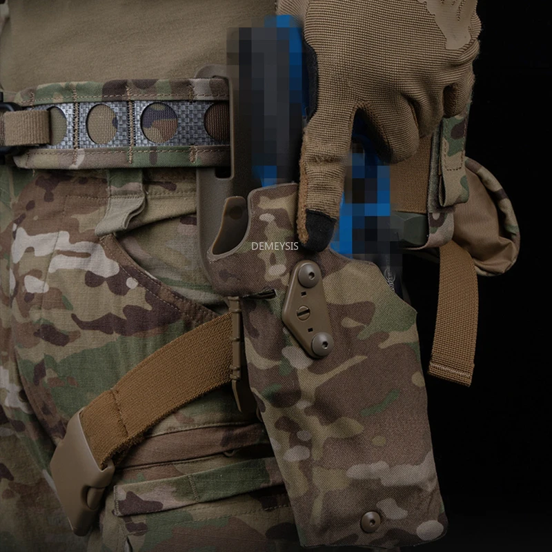 

Left Hand Tactical Gun Holsters for G17 Gen4 G19 Compatible with X300 Lights Quick Locking Airsoft Hunting Pistols Holster