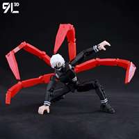 9L 3D Articulated Action Figure - Kaneki Ken From Tokyo Ghoul Lucky Dummy 13 Collectible One-Eyed Ghoul Ver Desktop Display Toys