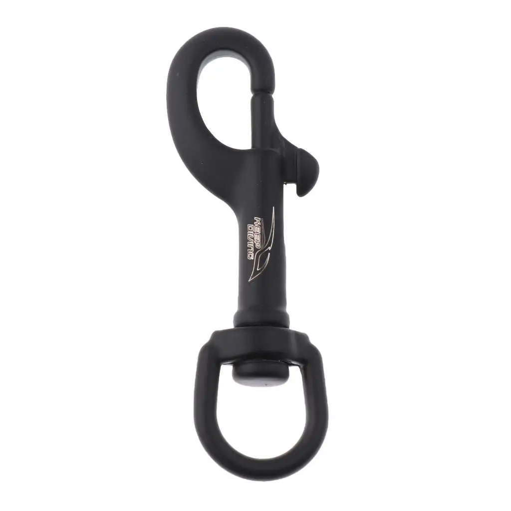 Stainless Steel Swivel Eye Bolt Snap Hook Keychain Buckle for Scuba Diving Reels Lights Underwater Gear