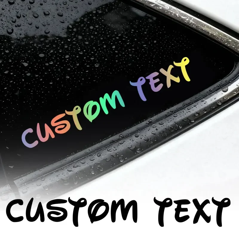 

Waterproof DIY Fuel Tank Helmet Car Bicycle Sunscreen Personalized Vinyl Decals Custom Handwritten Text Motorcycle Stickers
