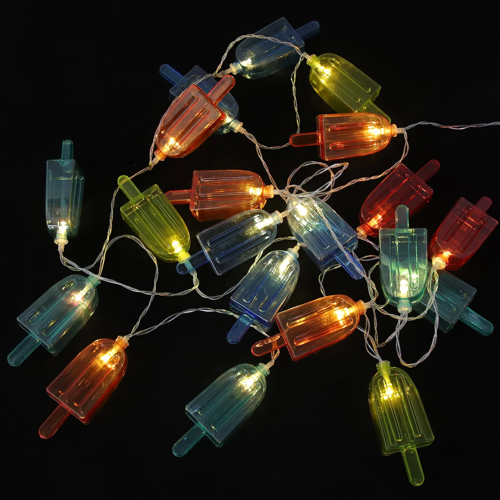 

LED Ice Party Layout Prop String Lights 3M 20 Bulbs Operated Warm Color Festive Home Garden