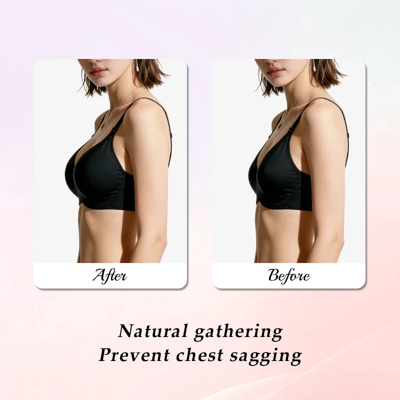 Silicone Breast Form Bra Detachable 2-in-1 Drag Queen Crossdresser Sexy Flat Chest Larger B/C/D/E Cup Cosplay Men Converge Chest