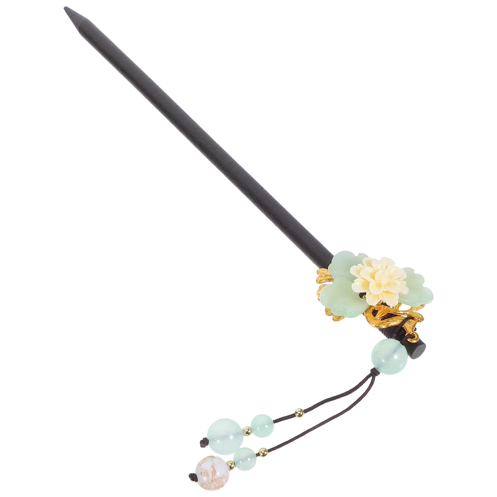 กิ๊บติดผมไม้สไตล์วินเทจ 1 ชิ้น ดีไซน์เก๋ไก๋ย้อนยุค สำหรับงานพิธี งานเทศกาล ถ่ายภาพ