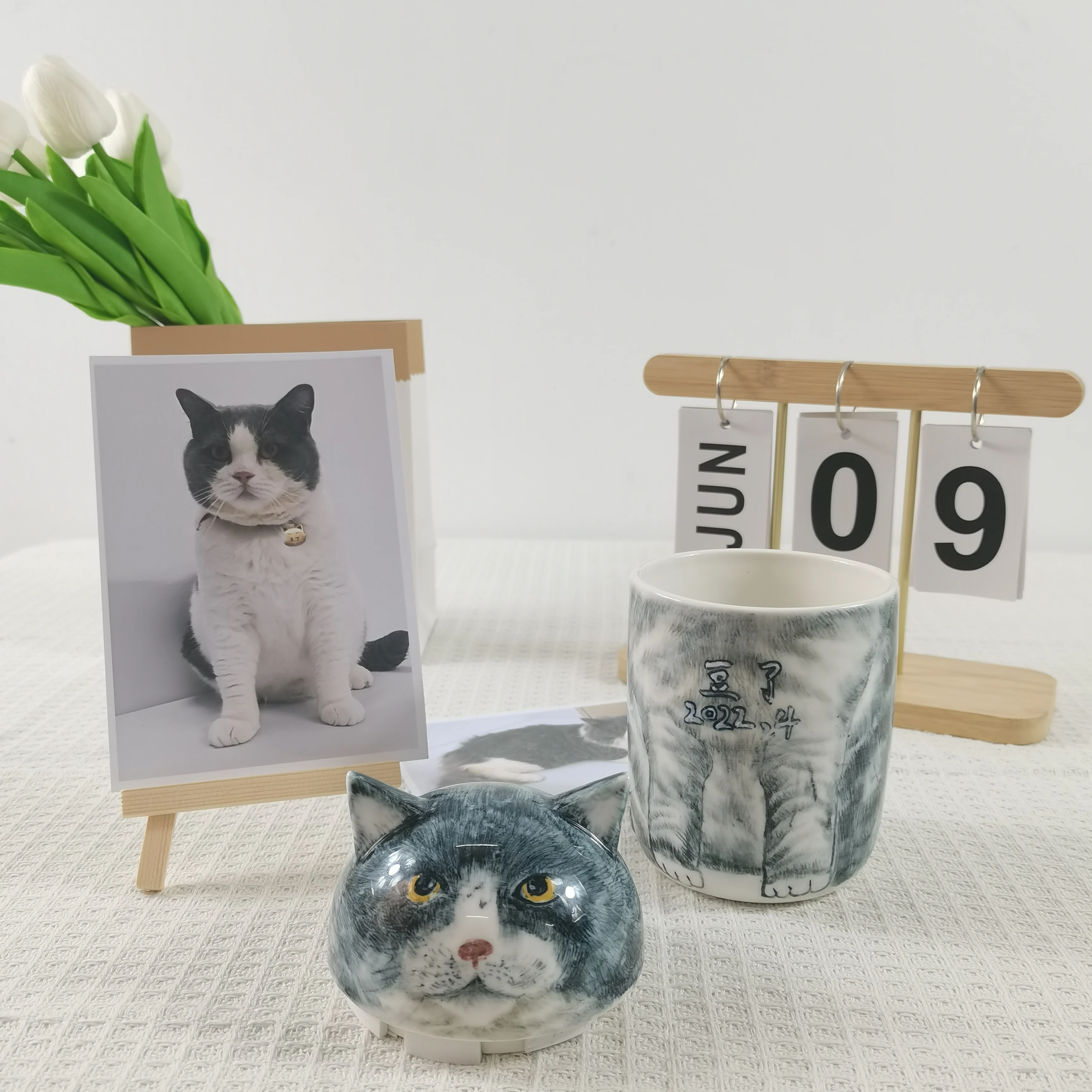 Urna para mascotas hecha a mano, personalizada, Material cerámico, memoria especial exclusiva