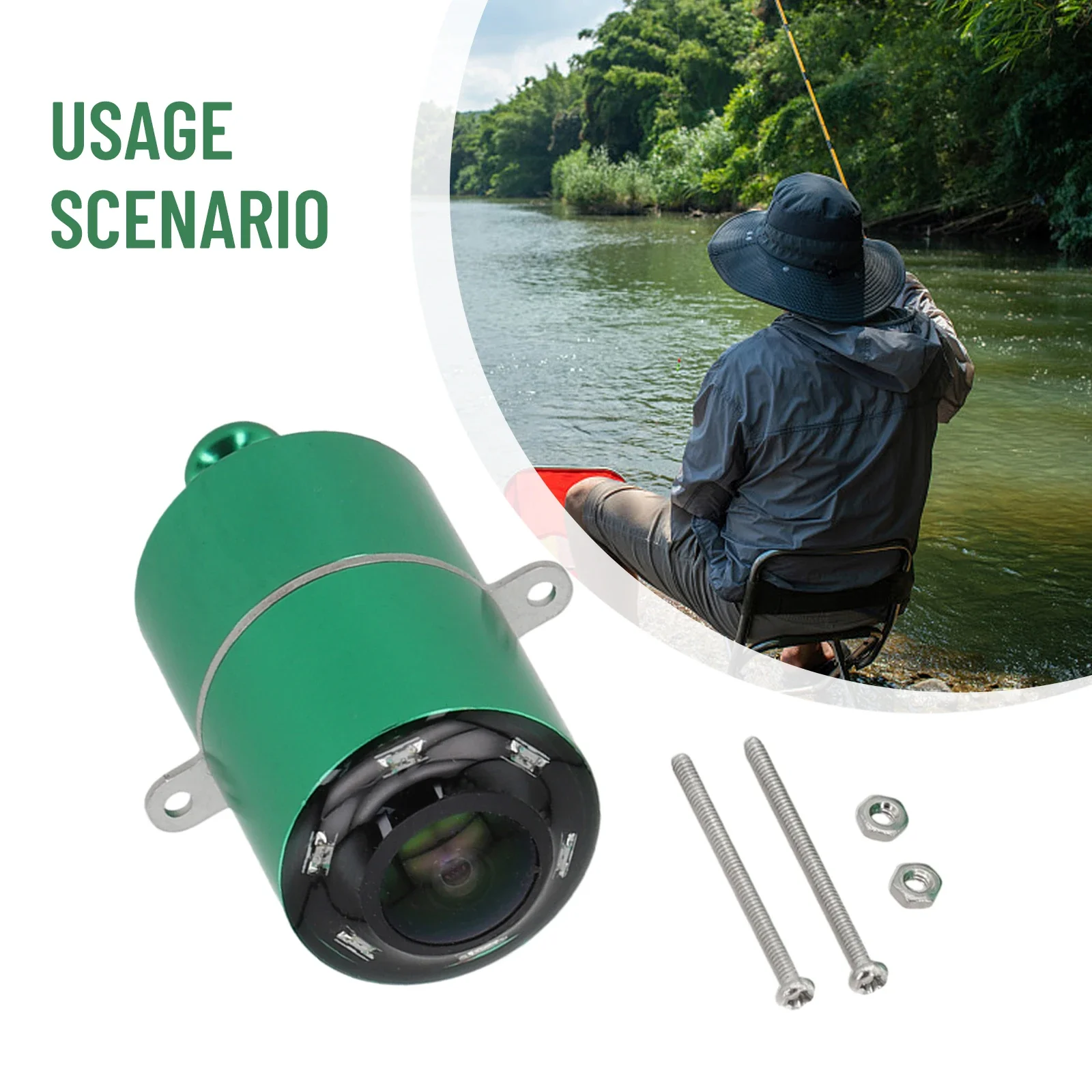 

Compact 1080P Underwater Camera with For night Vision Lights Ideal for Serious Fishermen and Outdoor Adventures