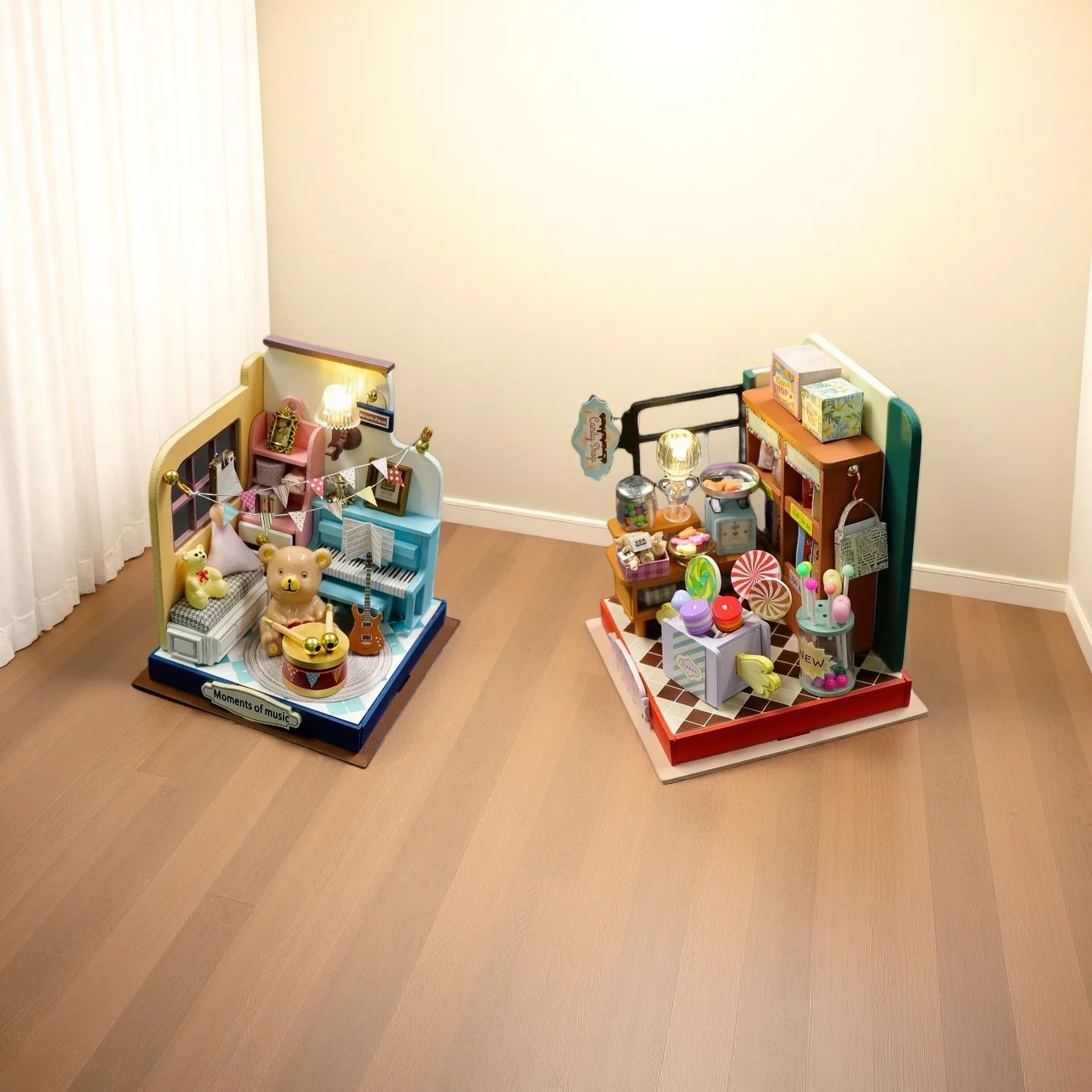 Kit de casa de muñecas 3D para adultos: artesanía de casa en miniatura DIY para aliviar el estrés, regalo creativo de Navidad y viernes negro, decoración del hogar