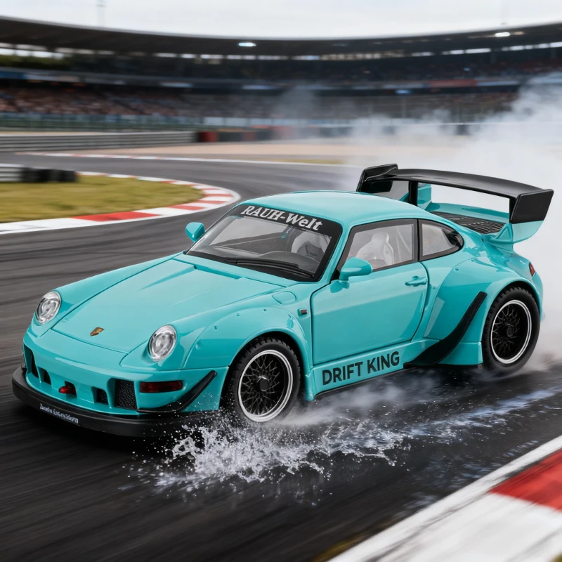 

1:22 RWB 993 высокая имитация гоночного автомобиля из сплава, модель игрушки, детский подарок на день рождения, металлический коллекционный орнамент