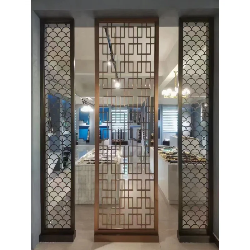 Personalizado Laser Corte Interior Partition Screen, Decoração De Metal Personalizado