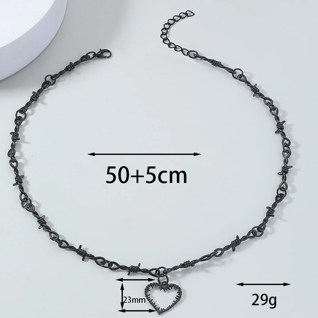 Heart Design Red Stone Hand Bone Shape Chain Women Men Necklace Ins Design Heart Style Charm Korean Chain Men Women Necklace