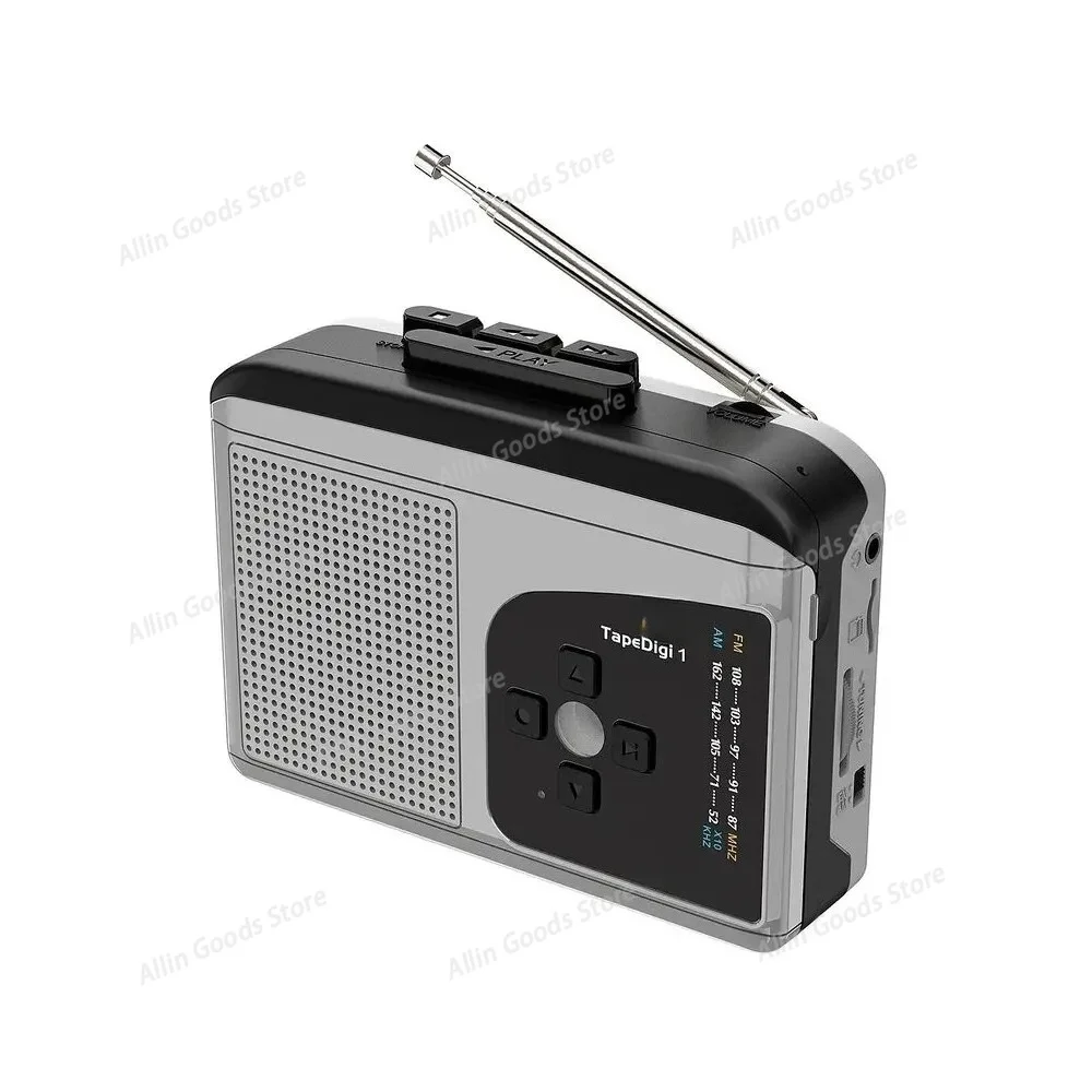 Tape Cassette Player To MP3 Converter With Speaker AM/FM Radio Cassette Recorder To TF Card Audio Capture Card USB Powered