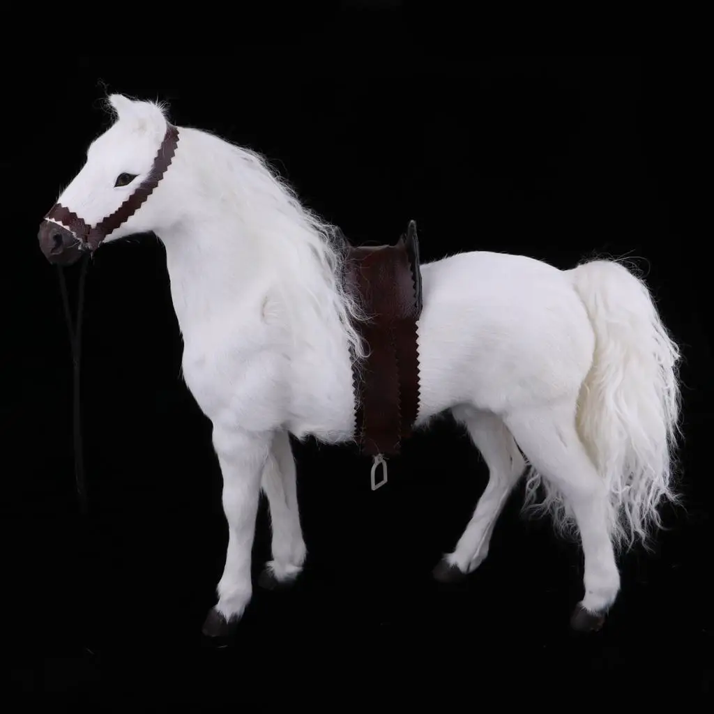 1/6 schaal diermodel paard figuur hars sculptuur voor 12 inch actiefiguur